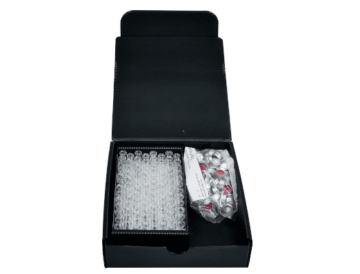 Shimadzu kirkas näytepullo + puristekorkki (kumi/TEF) -pakkaus 1.5 ml