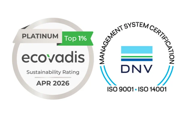 Ecovadis 2026 ja ISO sertifikaatit herokuva
